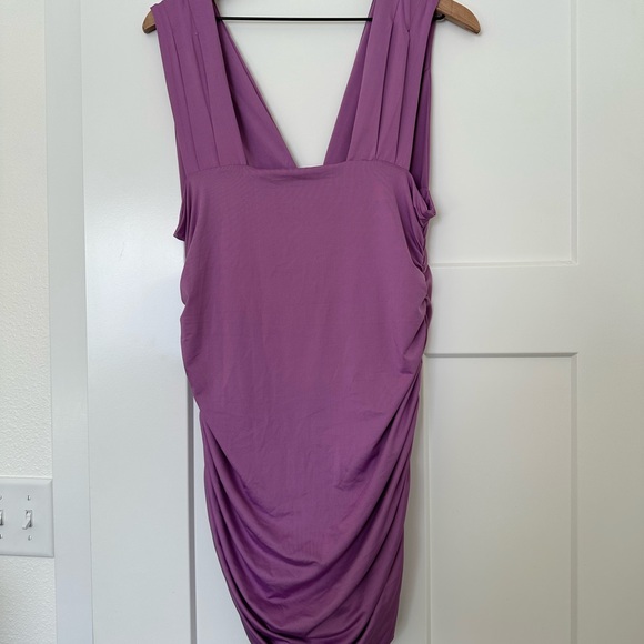 Purple Stretchy Dress - Picture 3 of 4